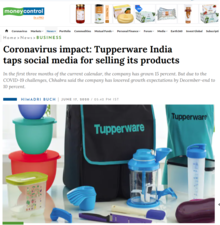 Coronavirus impact: Tupperware India taps social media for selling its products