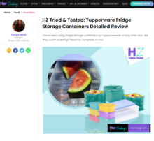 HZ Tried & Tested: Tupperware Fridge Storage Containers Detailed Review