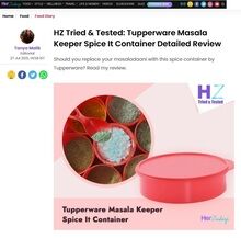 HZ Tried & Tested: Tupperware Masala Keeper Spice It Container Detailed Review